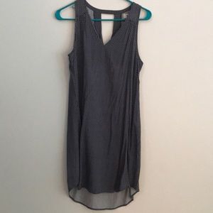 Blue and white floral dress